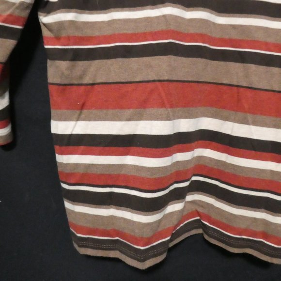 CROFT & BARROW | large | 100% Prima Cotton | Striped Long-Sleeve Top | NWOT - Picture 13 of 14